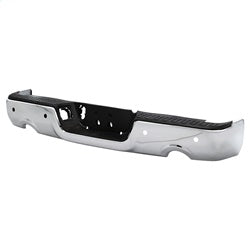xTune Dodge Ram 1500/1500 09-10 Chrome OEM Style Steel Rear Bumper w/Dual Exhaust Models And Parking Sensors Hole OEM PN[CH1103119]