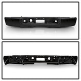 xTune Chevrolet Silverado 1500/Sierra 1500 07-13 Black OEM Style Steel Rear Bumper w/Parking Sensors Hole OEM PN[GM1103149]