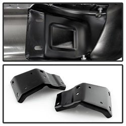 xTune Dodge Ram 1500/Ram 2500/Ram 3500 02-08 Chrome OEM Style Steel Rear Bumper Incl. Brackets Hardware And Step Pads