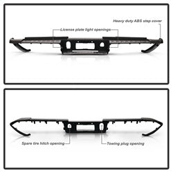 xTune Chevrolet Silverado 2500 HD/Silverado 3500 HD/Sierra 2500 HD/Sierra 3500 HD 15-18 OEM PN[84078289] Rear Bumper Step Pad