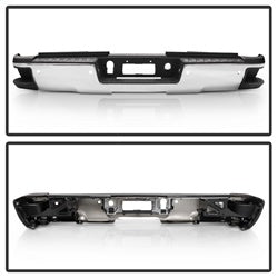 xTune Chevrolet Silverado 2500 HD/Silverado 3500 HD/Sierra 2500 HD/Sierra 3500 HD 15-19 Chrome Rear Steel Bumper OEM PN[84077957-PFM]