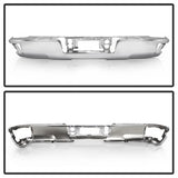 xTune Chevrolet Silverado 1500/Sierra 1500 14-18 Chrome Rear Steel Bumper w/o Park Assist Sensor Hole OEM PN[23108142]