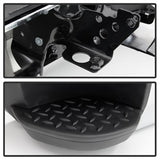 xTune Chevrolet Silverado 1500/Sierra 1500 14-18 Chrome Rear Steel Bumper w/o Park Assist Sensor Hole w/Corner Steps Bracket/Hardware And Step Pads