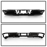 xTune Chevrolet Silverado 1500/Sierra 1500 14-18 Black Rear Steel Bumper w/Park Assist Sensor Hole OEM PN[23112252]
