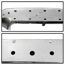 xTune Dodge Ram 1500/Ram 2500/Ram 3500 94-01 Chrome OEM Style Steel Rear Bumper Incl. Brackets Hardware And Step Pads