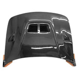1990-1993 Acura Integra 2 doors 4 doors EVO Style Carbon Fiber Black Hood