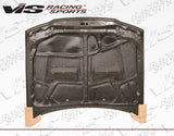 1990-1993 Honda Accord 4 doors 2 doors XTREME GT Style Carbon Fiber Black Hood