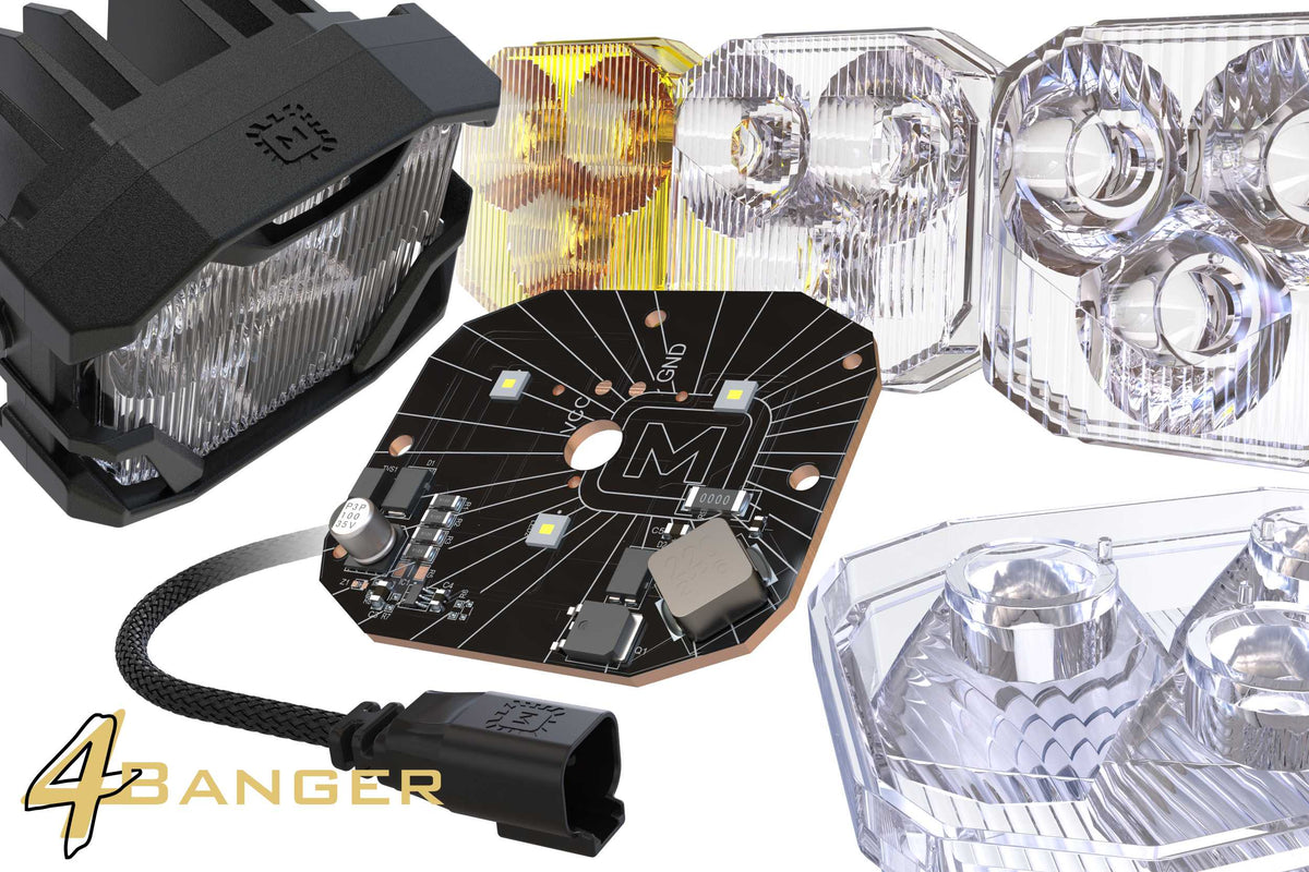 Morimoto 4Banger Ditch Light Kit: 09-14 F150