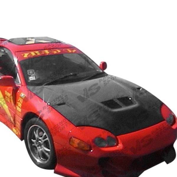 1991-1993 Mitsubishi 3000GT 2 doors EVO II Style Carbon Fiber Black Hood
