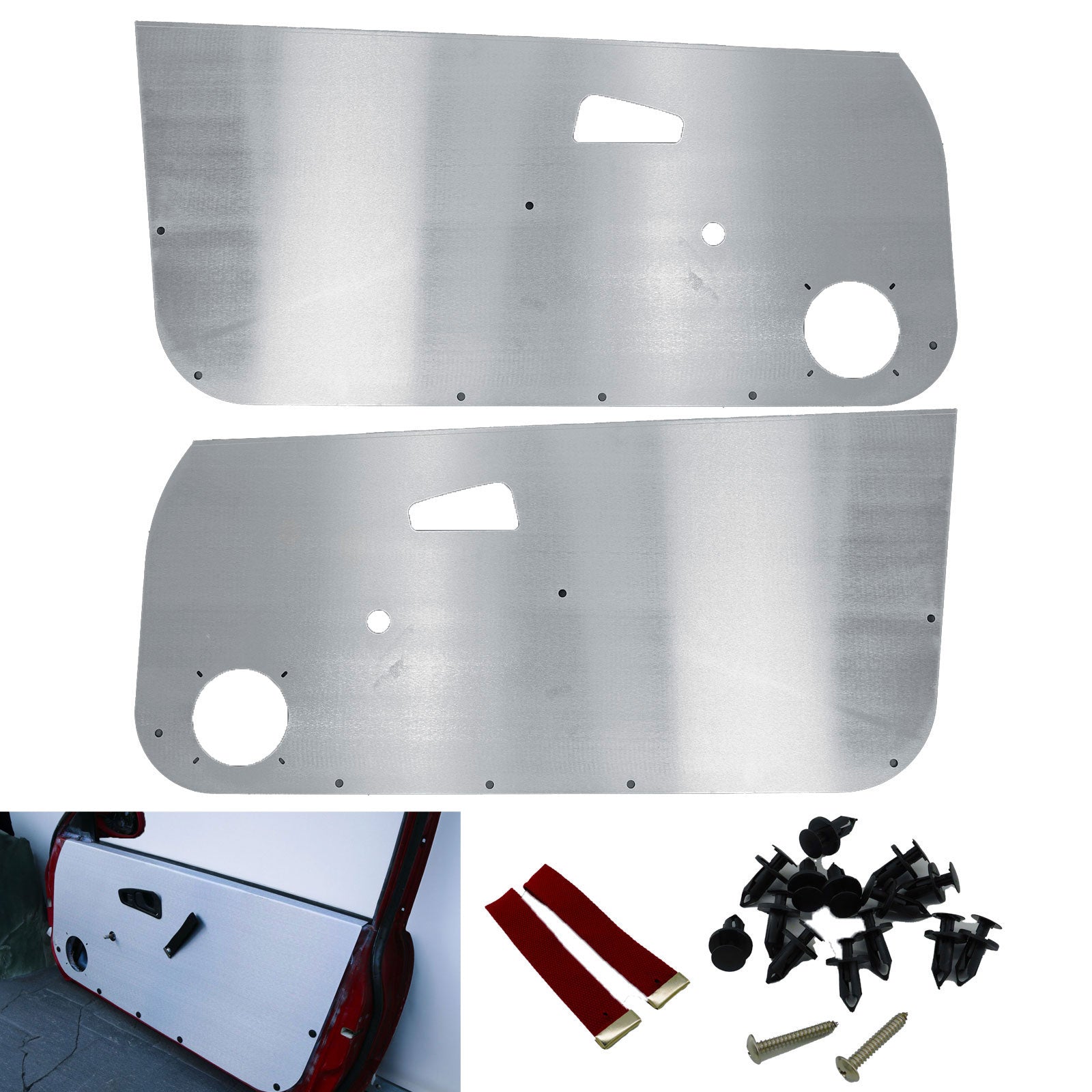 Race Aluminum Door Cards Panels For Honda Civic EX DX CX Si 92-95