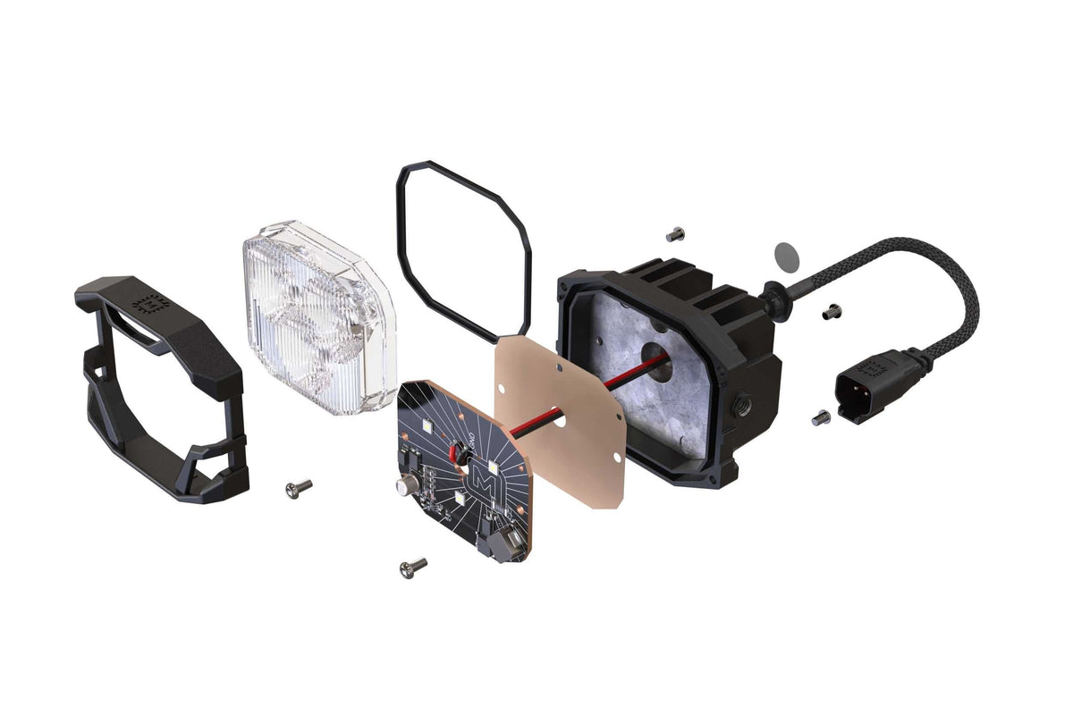 Morimoto 4Banger Ditch Light Kit: 11-16 Super Duty