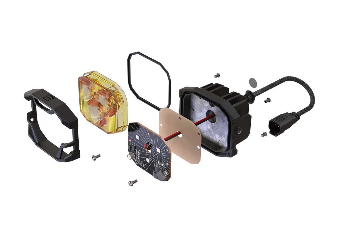 Morimoto 4Banger Ditch Light Kit: 14-18 Silverado 1500