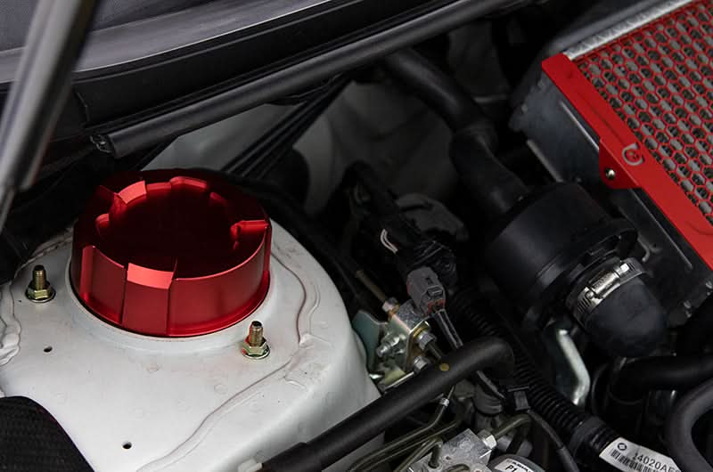 OLM Upper Suspension Mount Cover - Blue - 2015-2021 Subaru WRX / STI