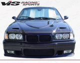 1992-1998 BMW 3 SERIES E36 2 doors Euro R Style Carbon Fiber Black Hood