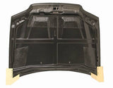 1992-1995 Honda Civic 2 doors CYBER Style Carbon Fiber Black Hood