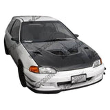 1992-1995 Honda Civic 2 doors EVO Style Carbon Fiber Black Hood