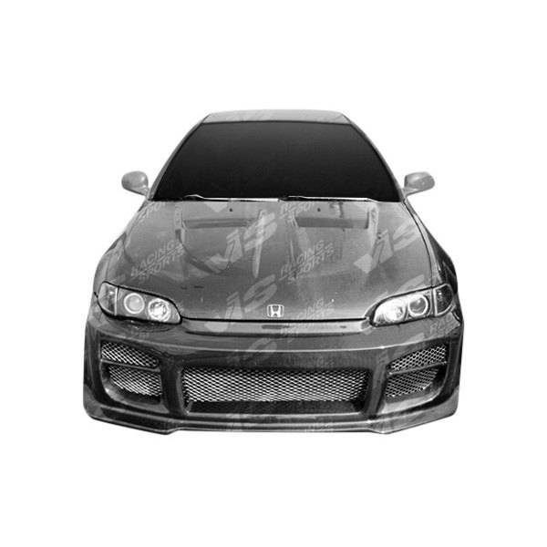 1992-1995 Honda Civic 2 doors XTREME GT Style Carbon Fiber Black Hood