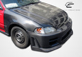 1992-1995 Honda Civic 2DR / HB Carbon Creations OEM Look Fenders - 2 Piece