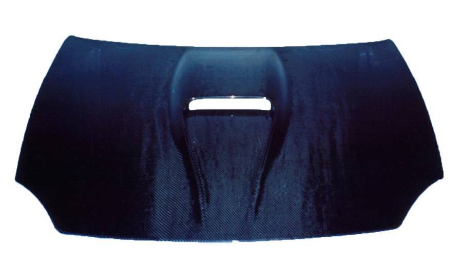 1993-1997 Honda Del Sol 2 doors G Force Style Carbon Fiber Black Hood