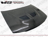 1993-1996 Mitsubishi Mirage 4 doors EVO 5 Style Carbon Fiber Black Hood