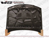 1993-1996 Mitsubishi Mirage 4 doors EVO 5 Style Carbon Fiber Black Hood