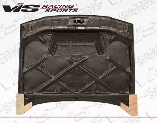 1993-1997 Toyota Corolla 4 doors INVADER Style Carbon Fiber Black Hood
