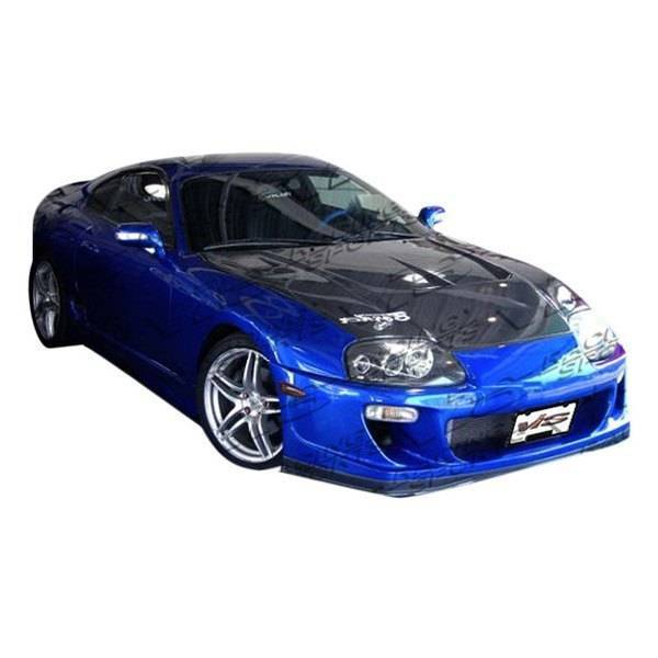 1993-1998 Toyota Supra 2 doors Drift 2 Style Carbon Fiber Black Hood