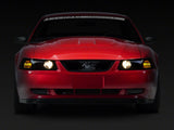 Raxiom Axial Series Projector Headlights; Black Housing; Smoked Lens (99-04 Mustang)