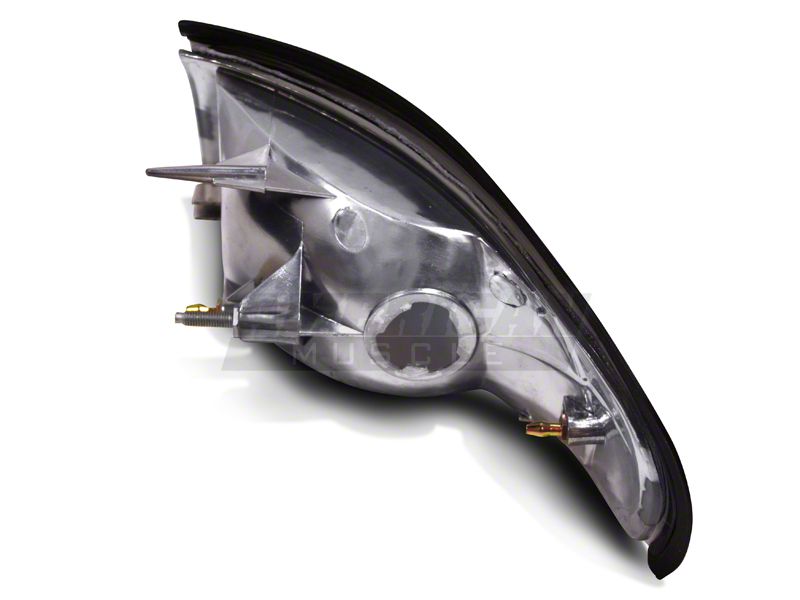 Raxiom Axial Series Cobra Style Headlights; Black Housing; Clear Lens (94-98 Mustang)