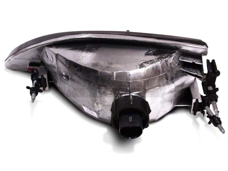 Raxiom Axial Series Cobra Style Headlights; Black Housing; Clear Lens (94-98 Mustang)