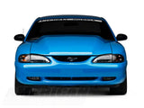 Raxiom Axial Series Cobra Style Headlights; Black Housing; Clear Lens (94-98 Mustang)