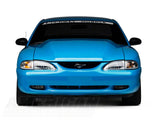 Raxiom Axial Series Cobra Style Headlights; Chrome Housing; Clear Lens (94-98 Mustang)