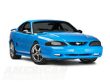 SpeedForm Headlight Covers; Smoked (94-98 Mustang)
