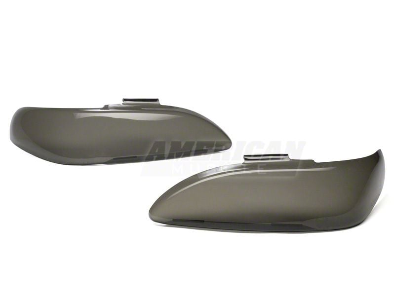 SpeedForm Headlight Covers; Smoked (94-98 Mustang)