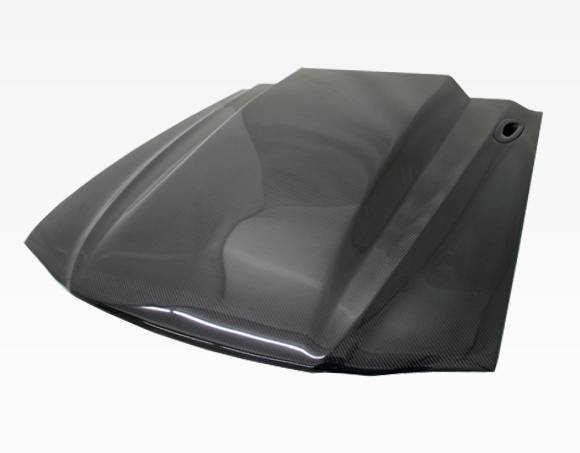 1994-1998 Ford Mustang 2 doors Cowl Induction Style Carbon Fiber Black Hood