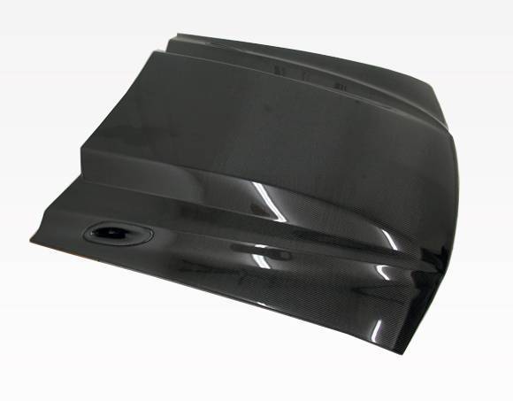 1994-1998 Ford Mustang 2 doors Cowl Induction Style Carbon Fiber Black Hood