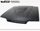 1994-1998 Ford Mustang 2 doors Cobra R 2000 Style Carbon Fiber Black Hood