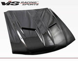 1994-1998 Ford Mustang 2 doors Stalker 2 Style Carbon Fiber Black Hood