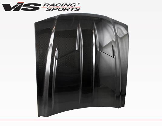 1994-1998 Ford Mustang 2 doors Stalker 2 Style Carbon Fiber Black Hood