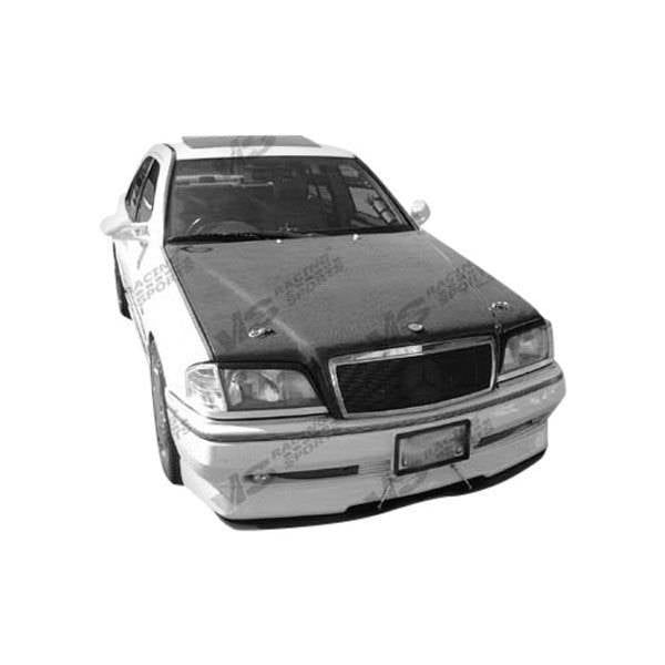 1994-2000 Mercedes C Class 4 doors OEM Style Carbon Fiber Black Hood