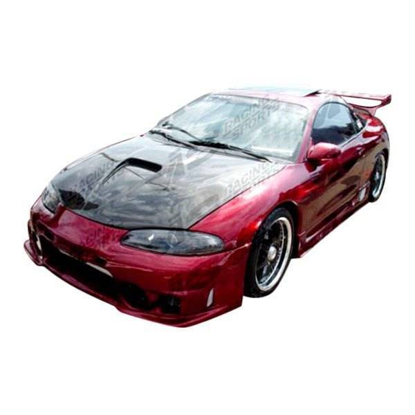 1995-1999 Mitsubishi Eclipse 2 doors G Force Style Carbon Fiber Black Hood