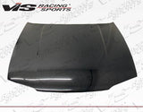1995-1998 Nissan Skyline R33 GTR 2 doors OEM Style Carbon Fiber Black Hood