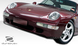 1995-1998 Porsche 911 Carrera 993 Duraflex Turbo Look Front Bumper Cover - 1 Piece