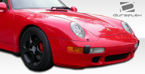1995-1998 Porsche 911 Carrera 993 Duraflex Turbo Look Front Bumper Cover - 1 Piece