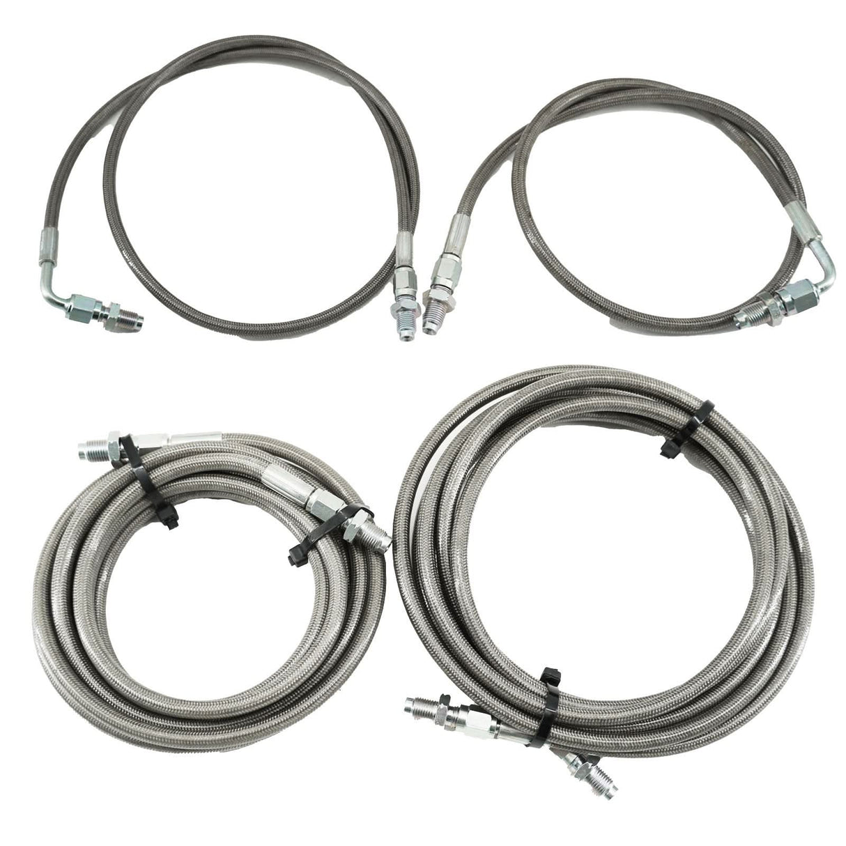 Stainless Rear Brake Line Replacement Kit For 96-00 Honda Civic w/rear drum