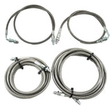 Stainless Main Front & Rear Brake Line Replacement Kit for 92-95 Honda Civic EG