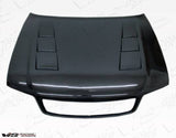 1996-2001 AUDI A4 4 doors TERMINATOR Style Carbon Fiber Black Hood