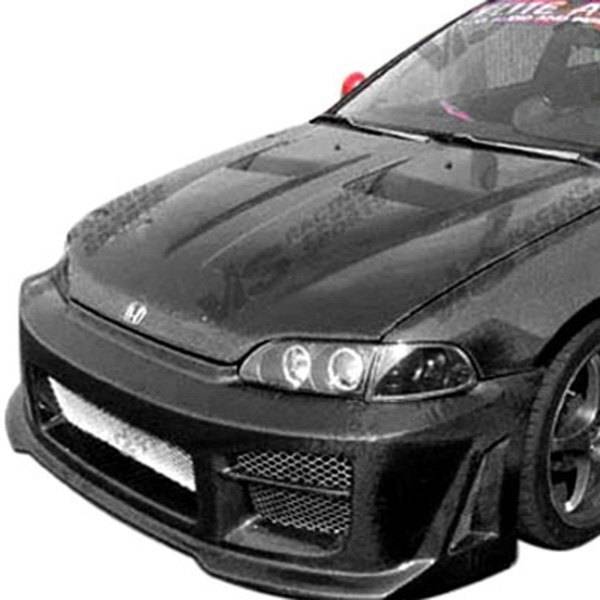 1996-1998 Honda Civic 4 doors 2 doors XTREME GT Style Carbon Fiber Black Hood