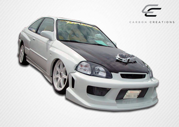 1996-1998 Honda Civic Carbon Creations OEM Look Hood - 1 Piece