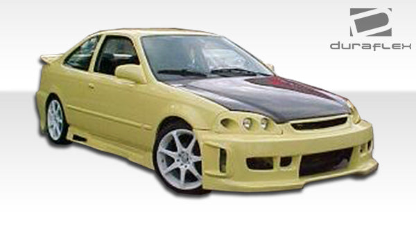 1996-2000 Honda Civic 2DR / HB Duraflex Spyder Side Skirts Rocker Panels - 2 Piece